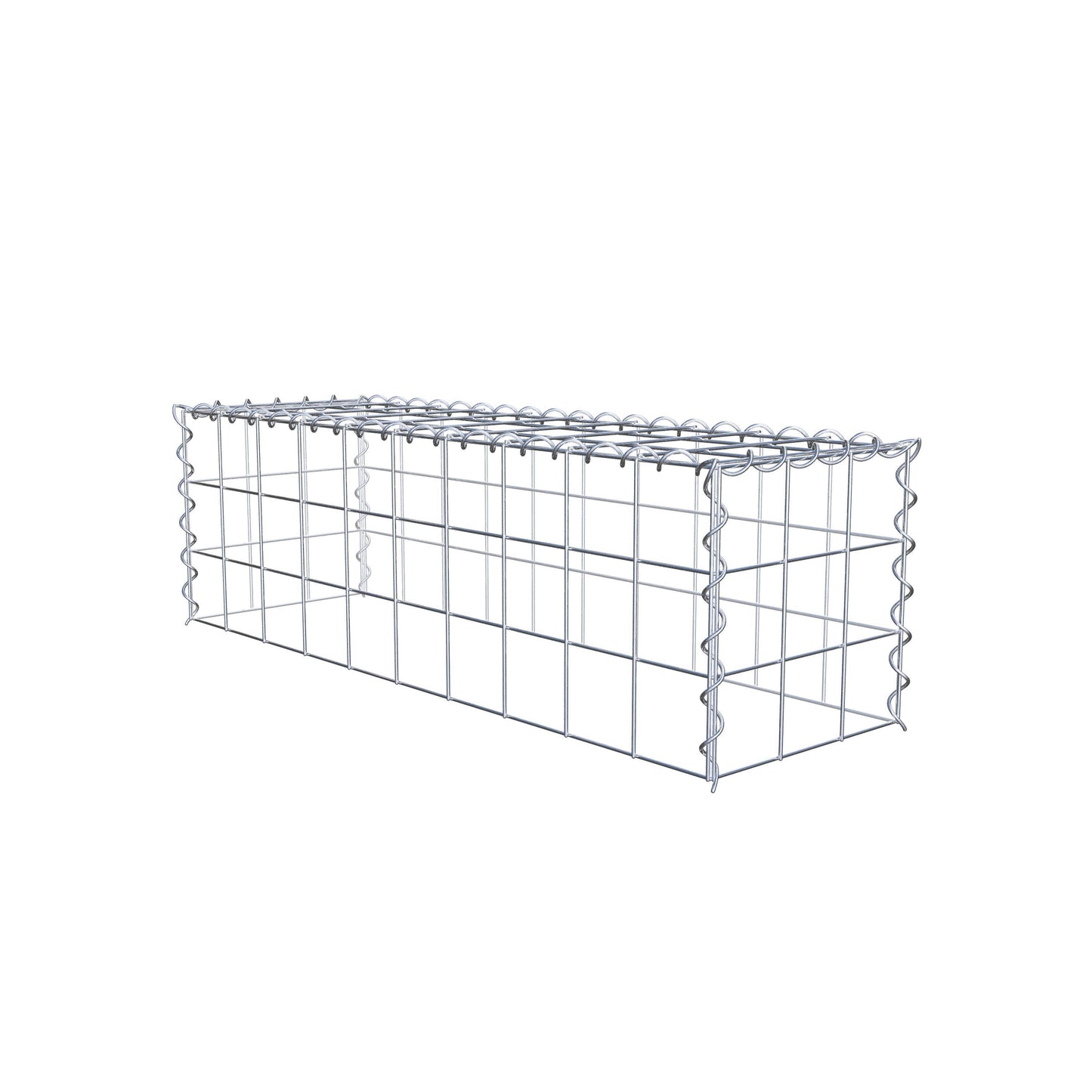 Påväxt gabion typ 3 100 cm x 30 cm x 30 cm (L x H x D), maskstorlek 10 cm x 10 cm, spiral