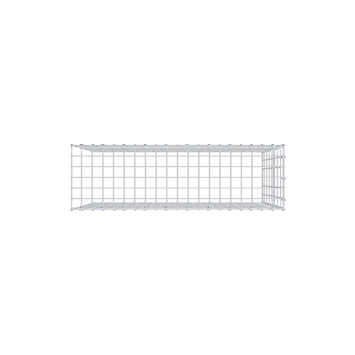 Gavión adicional tipo 4 100 cm x 80 cm x 30 cm (L x A x P), malla 5 cm x 10 cm, anillo en C