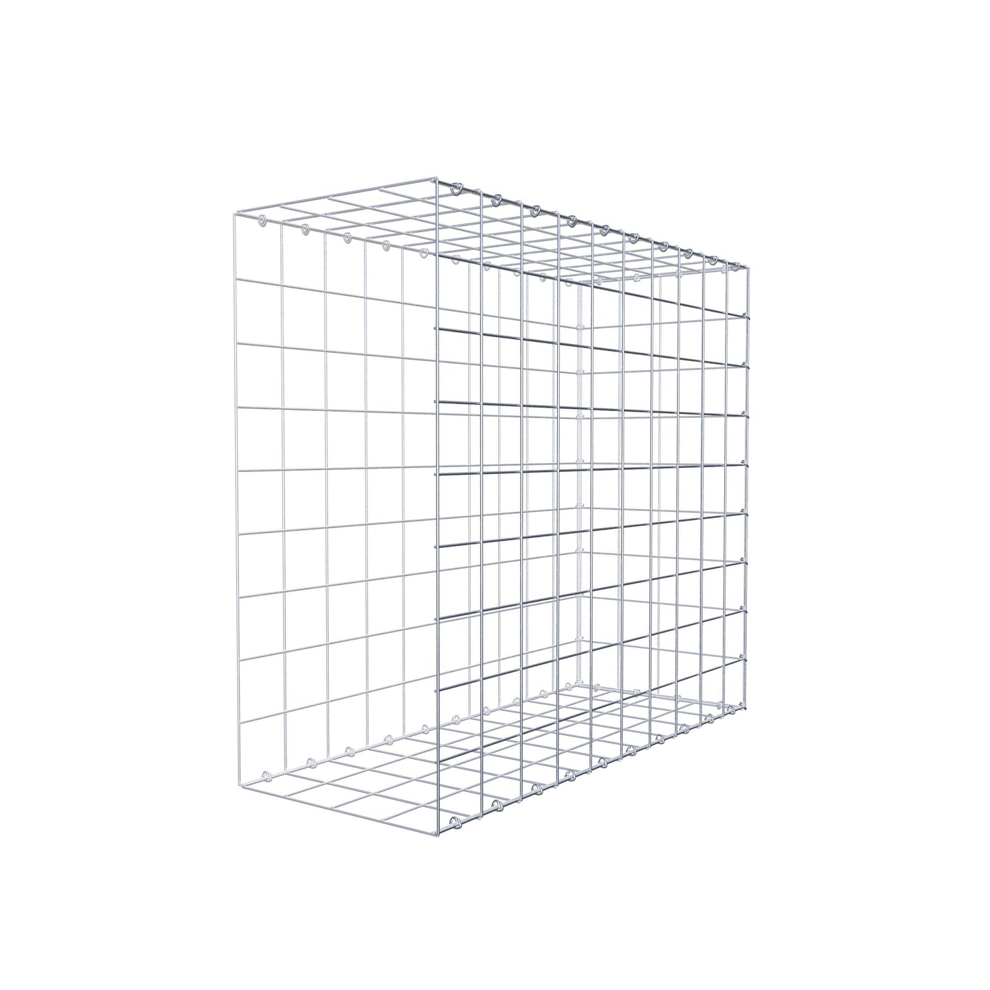 Gavión complementario de tipo 2 100 cm x 90 cm x 40 cm (L x A x P), malla 10 cm x 10 cm, anillo en C