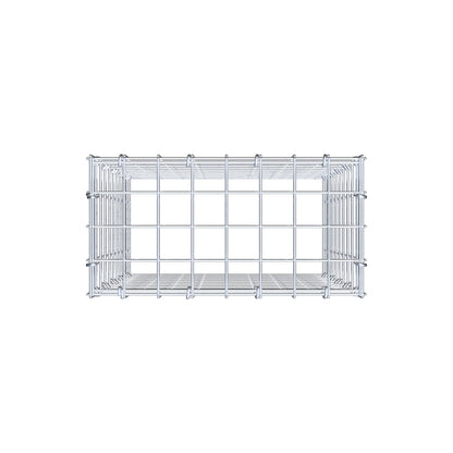 Mounted gabion type 3 50 cm x 40 cm x 20 cm (L x H x D), mesh size 5 cm x 5 cm, C-ring