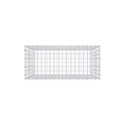 Gabione 100 cm x 90 cm x 40 cm (L x H x T), Maschenweite 5 cm x 10 cm, C-Ring