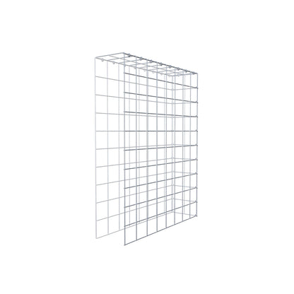Monteret gabion type 4 100 cm x 80 cm x 20 cm (L x H x D), maskestørrelse 10 cm x 10 cm, C-ring