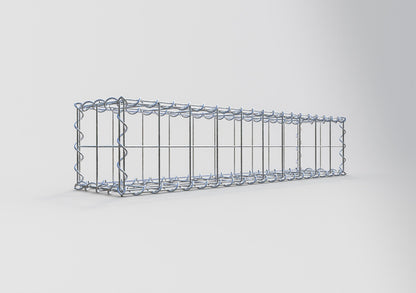 Gabion 100 cm x 20 cm x 20 cm (L x H x P), mailles 10 cm x 10 cm, spirale