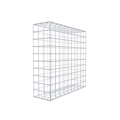 Gabbione 100 cm x 100 cm x 30 cm (L x H x P), maglia 10 cm x 10 cm, anello a C