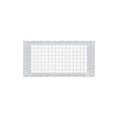 Gabion 100 cm x 80 cm x 50 cm (L x H x D), mesh size 5 x 5 cm, spiral ring