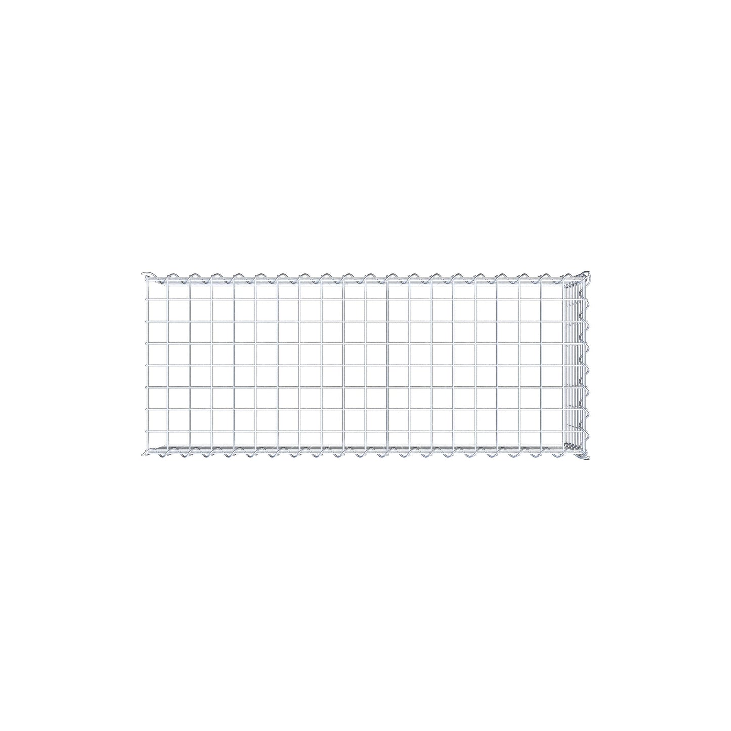 Anbaugabione Typ 4 100 cm x 30 cm x 40 cm (L x H x T), Maschenweite 5 cm x 5 cm, Spirale