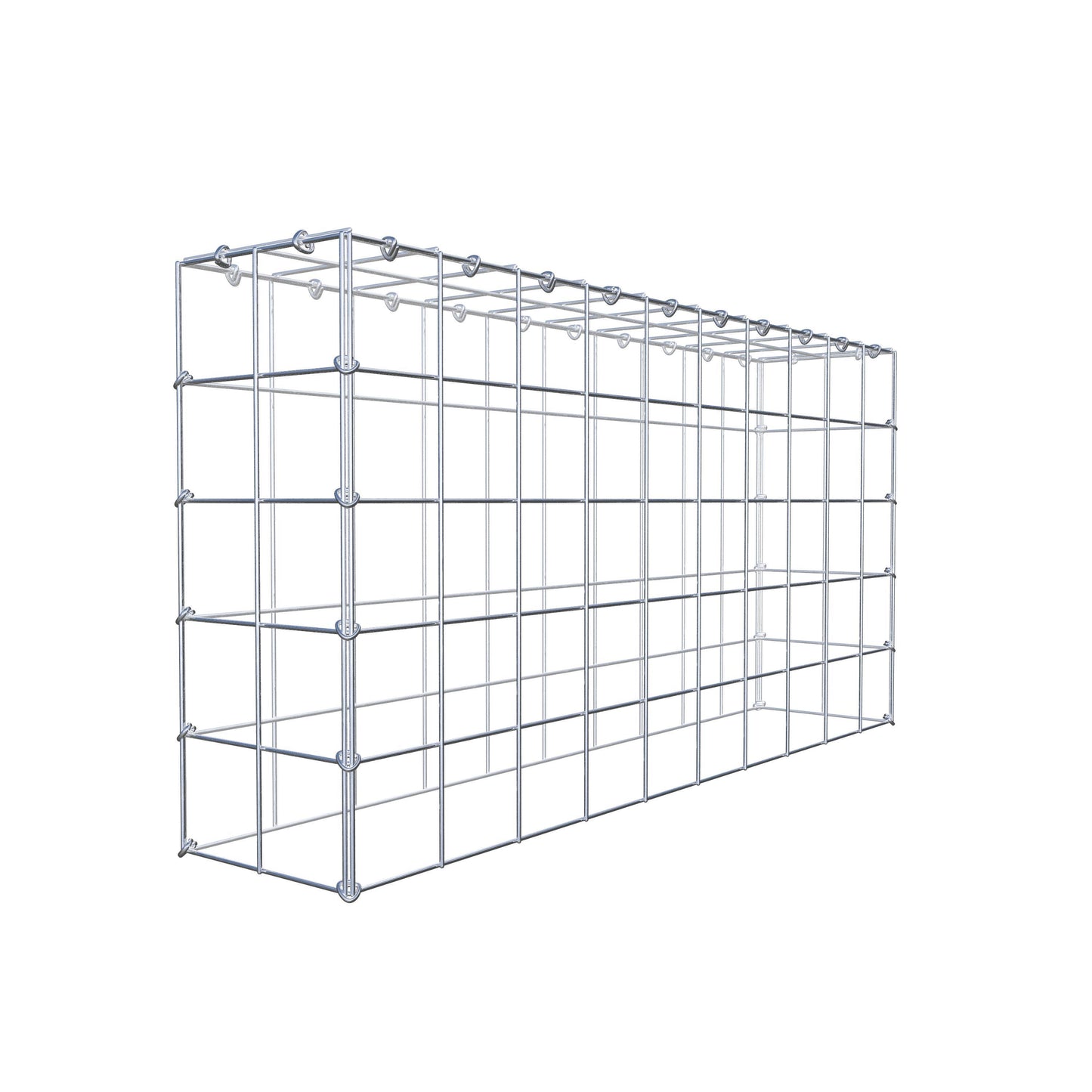 Gabbione aggiuntivo di tipo 3 100 cm x 50 cm x 20 cm (L x H x P), maglia 10 cm x 10 cm, anello a C