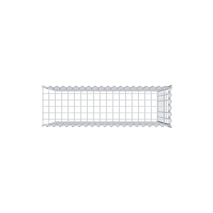 Grown-on gabion type 4 100 cm x 80 cm x 30 cm (L x H x D), mesh size 5 cm x 10 cm, spiral