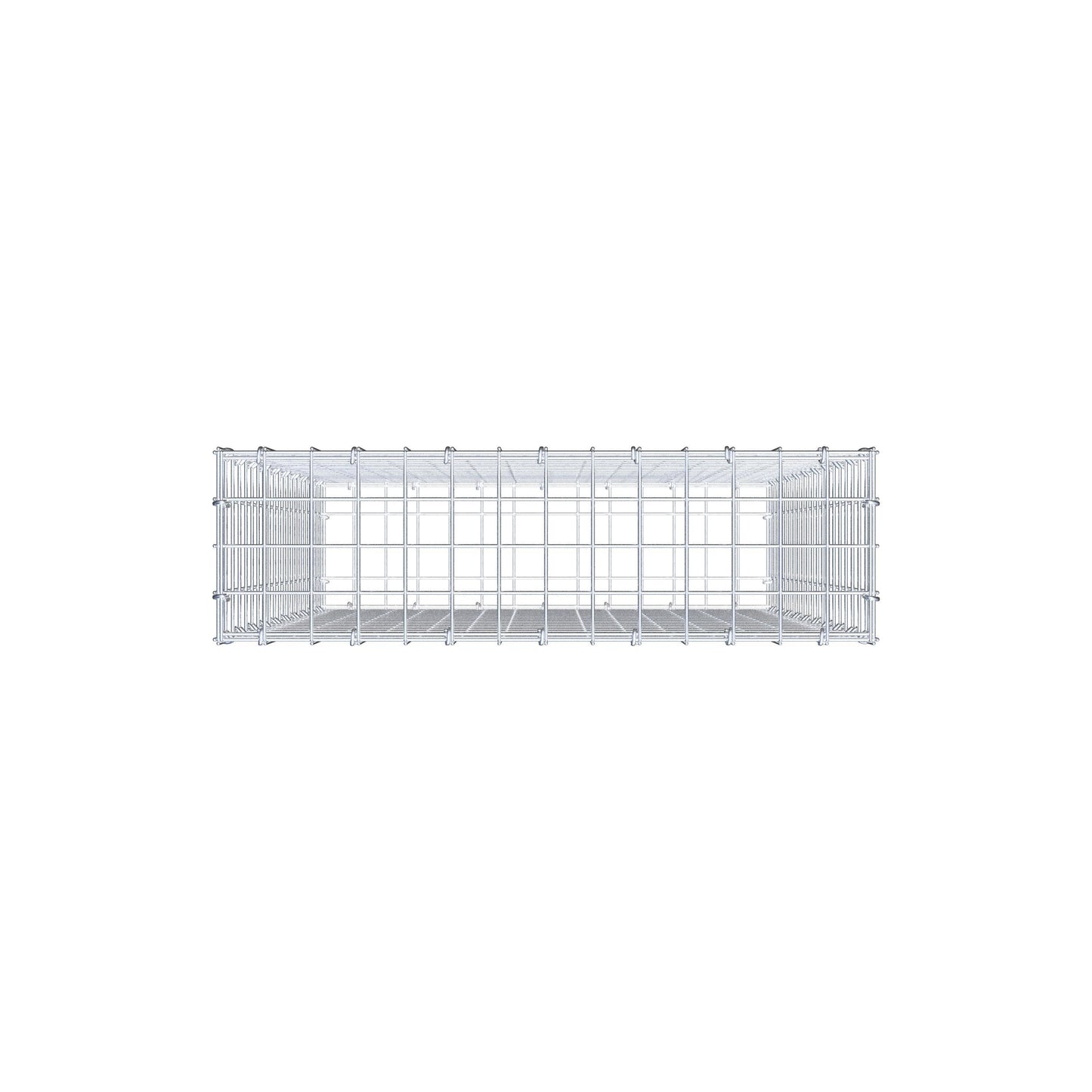 Gabbione 100 cm x 70 cm x 20 cm (L x H x P), maglia 5 cm x 5 cm, anello a C