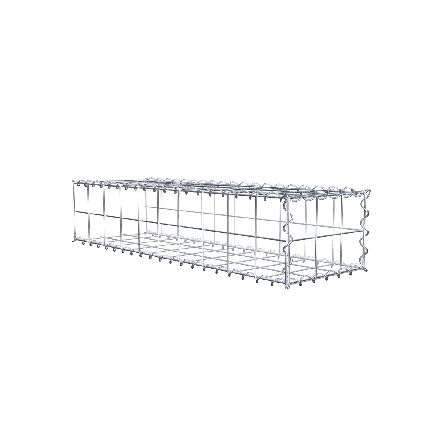 Extra gabion typ 2 100 cm x 20 cm x 30 cm (L x H x D), maskstorlek 10 cm x 10 cm, spiral