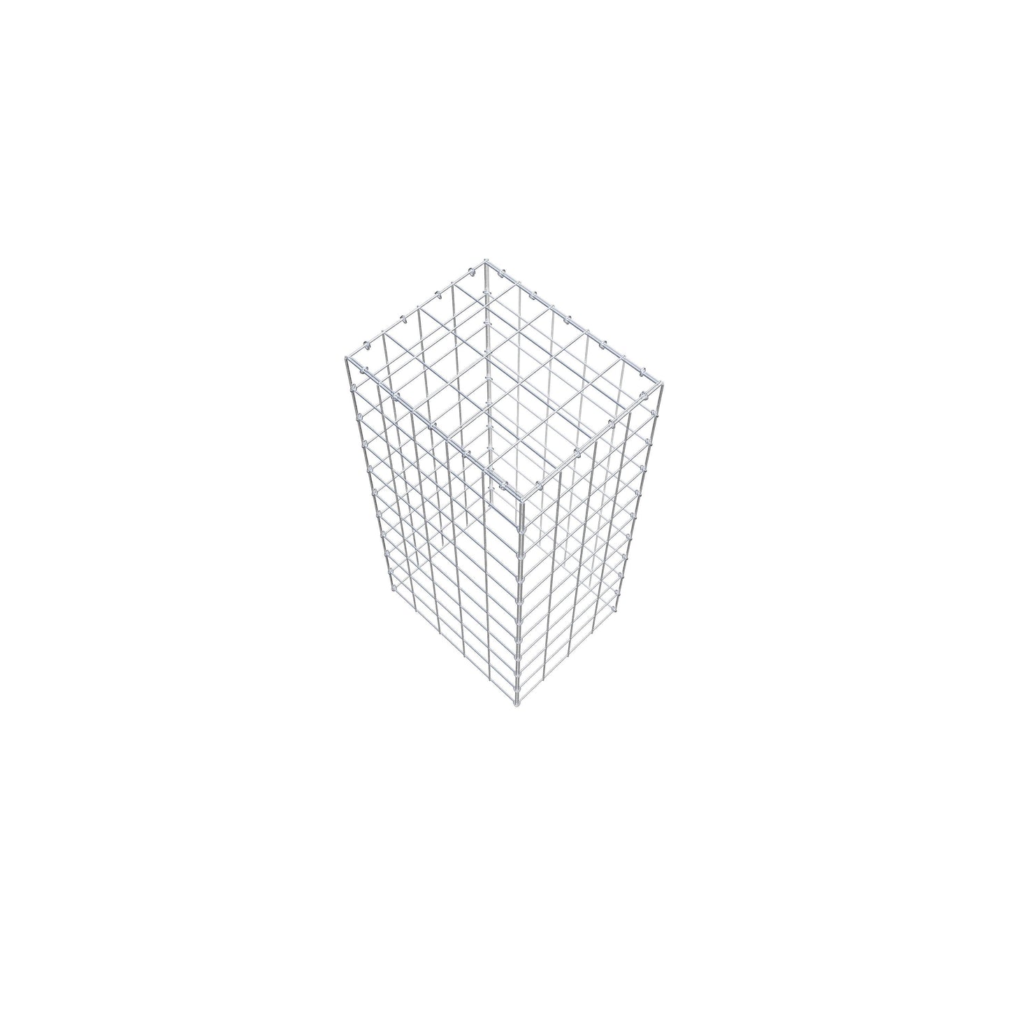 Gavión complementario de tipo 3 100 cm x 50 cm x 40 cm (L x A x P), malla 10 cm x 10 cm, anillo en C