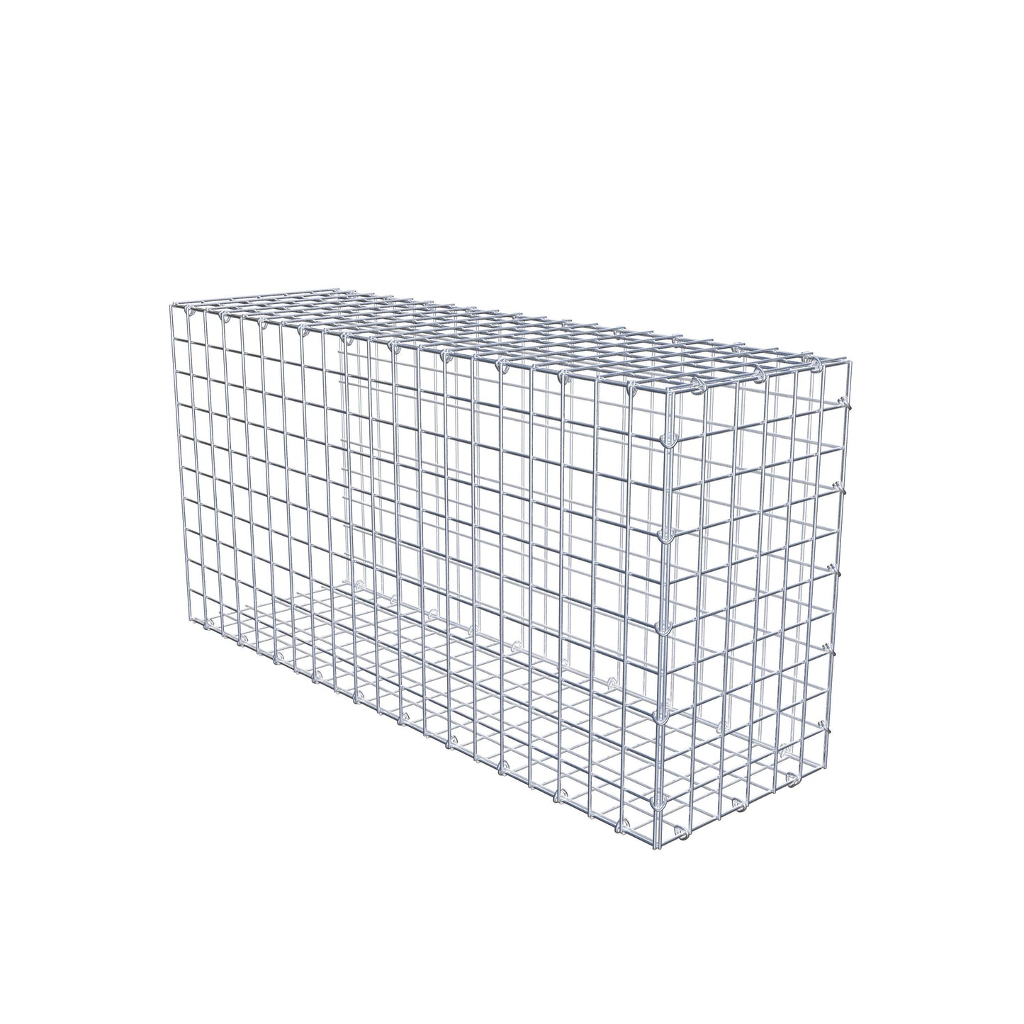 Gavión acoplable tipo 2 100 cm x 50 cm x 30 cm (L x A x P), malla 5 cm x 5 cm, anillo en C