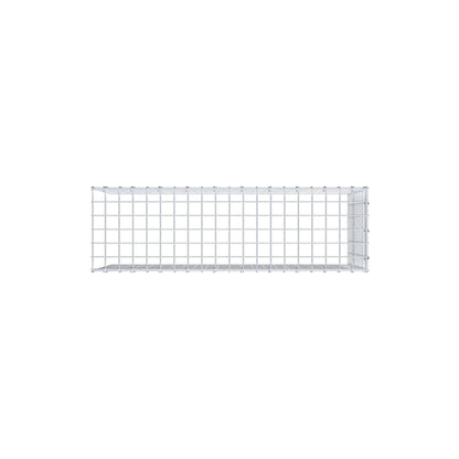 Typ 4 påbyggnadsgabion 100 cm x 50 cm x 30 cm (L x H x D), maskstorlek 5 cm x 5 cm, C-ring
