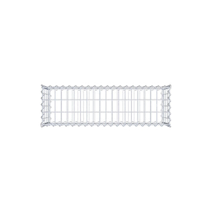 Gabion 100 cm x 40 cm x 30 cm (L x H x D), mesh size 5 cm x 10 cm, spiral