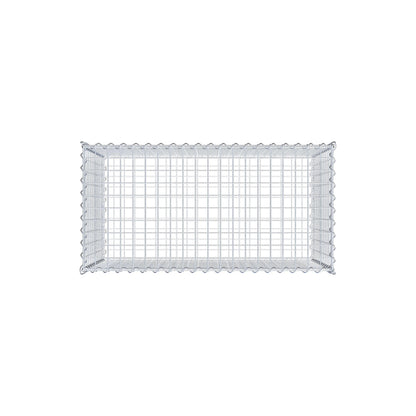 Gabione 100 cm x 60 cm x 50 cm (L x H x T), Maschenweite 5 cm x 5 cm, Spirale
