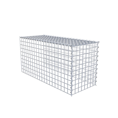 Gabbione aggiuntivo tipo 4 100 cm x 50 cm x 40 cm (L x H x P), dimensione maglia 5 cm x 5 cm, a spirale