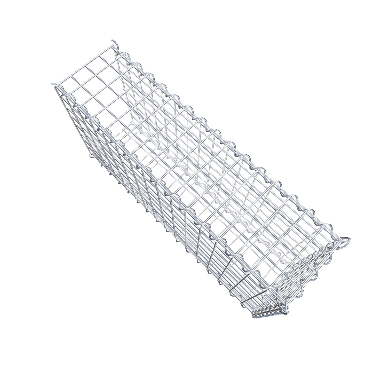 Add-on schanskorf type 2 80 cm x 40 cm x 20 cm (L x H x D), maaswijdte 5 cm x 5 cm, spiraalvormig