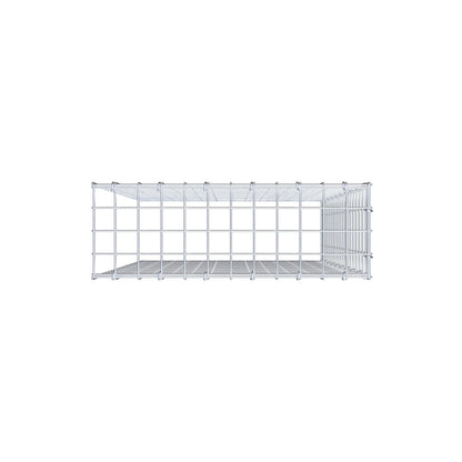 Monteret gabion type 4 100 cm x 60 cm x 20 cm (L x H x D), maskestørrelse 5 cm x 5 cm, C-ring