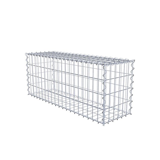 Lot de 2 gabions 100 cm x 40 cm x 30 cm (L x H x P), mailles 5 x 10 cm, spirale