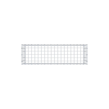 Monteret gabion type 3 100 cm x 40 cm x 30 cm (L x H x D), maskestørrelse 5 cm x 10 cm, C-ring