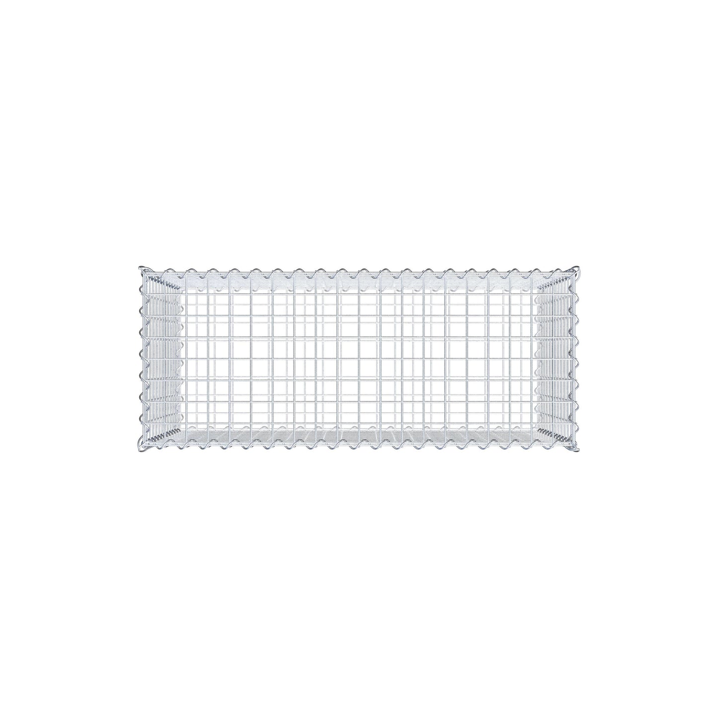 Gabione 100 cm x 60 cm x 40 cm (L x H x T), Maschenweite 5 cm x 5 cm, Spirale