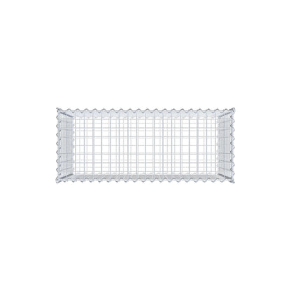 Gabione 100 cm x 60 cm x 40 cm (L x H x T), Maschenweite 5 cm x 5 cm, Spirale