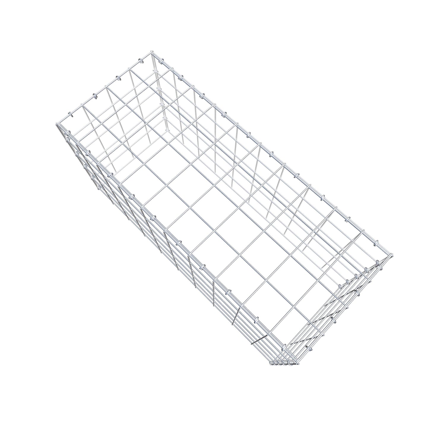 Gavión complementario de tipo 3 100 cm x 50 cm x 40 cm (L x A x P), malla 10 cm x 10 cm, anillo en C