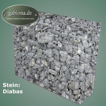 Thermisch verzinkte schanskorf 102 cm x 82 cm x 32 cm, maaswijdte 5 cm x 5 cm, volledig gelast