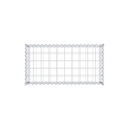 Gavión 100 cm x 30 cm x 50 cm (largo x alto x fondo), malla 10 cm x 10 cm, en espiral
