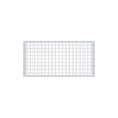 Gabion 100 cm x 20 cm x 50 cm (L x H x D), maskstorlek 5 cm x 5 cm, C-ring