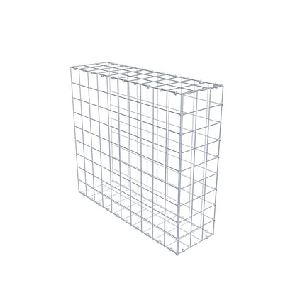 Mounted gabion type 2 100 cm x 90 cm x 30 cm (L x H x D), mesh size 10 cm x 10 cm, C-ring