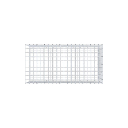 Opzetpaal type 2 100 cm x 40 cm x 50 cm (L x H x D), maaswijdte 5 cm x 5 cm, C-ring