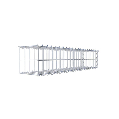 Extra gabion typ 2 100 cm x 20 cm x 20 cm (L x H x D), maskstorlek 5 cm x 10 cm, spiral