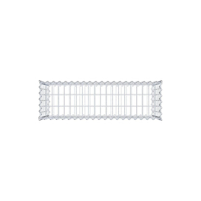 Økonomisæt 3x Gabion 100 cm x 50 cm x 30 cm (L x H x D), maskestørrelse 5 cm x 10 cm, spiral