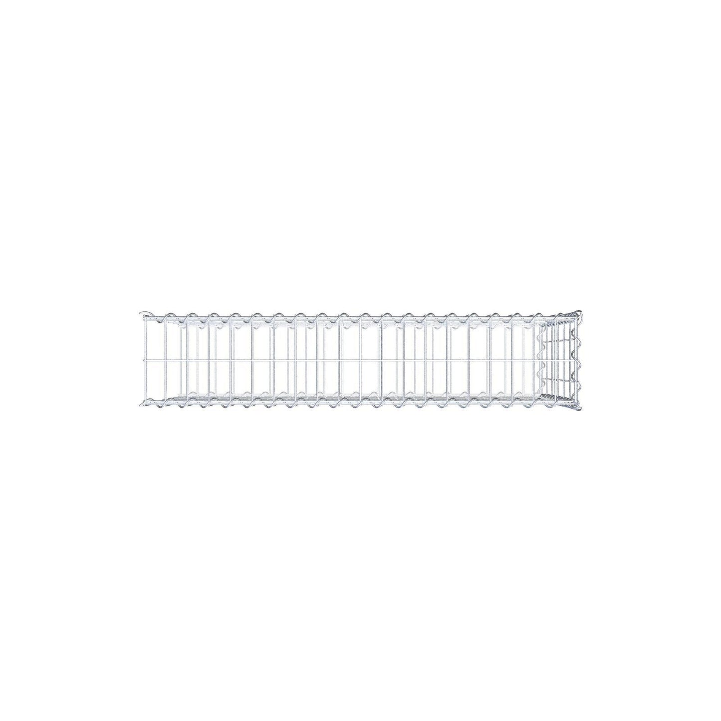 Add-on schanskorf type 2 100 cm x 60 cm x 20 cm (L x H x D), maaswijdte 5 cm x 10 cm, spiraalvormig