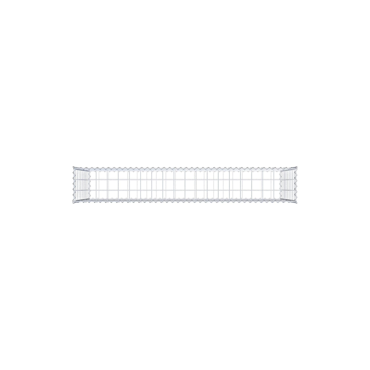 Schanskorf 200 cm x 100 cm x 30 cm (L x H x D), maaswijdte 10 cm x 10 cm, spiraalvormig