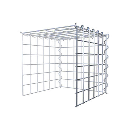 Gabion rapporté type 4 30 cm x 30 cm x 30 cm (L x H x P), maille 5 cm x 5 cm, spirale