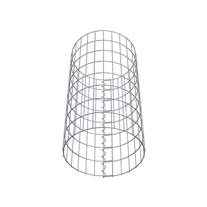 Gabionsøjle ca. 42 cm diameter, 80 cm højde, maskestørrelse 5 cm x 10 cm