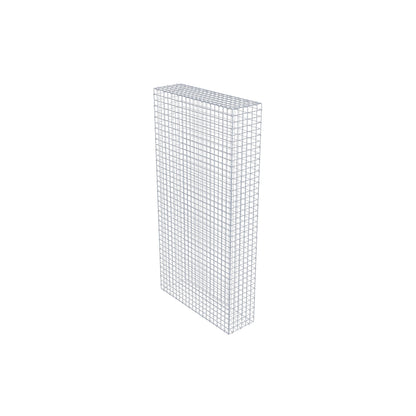 Gabion 200 cm x 100 cm x 30 cm (L x H x P), mailles 5 cm x 5 cm, anneau en C