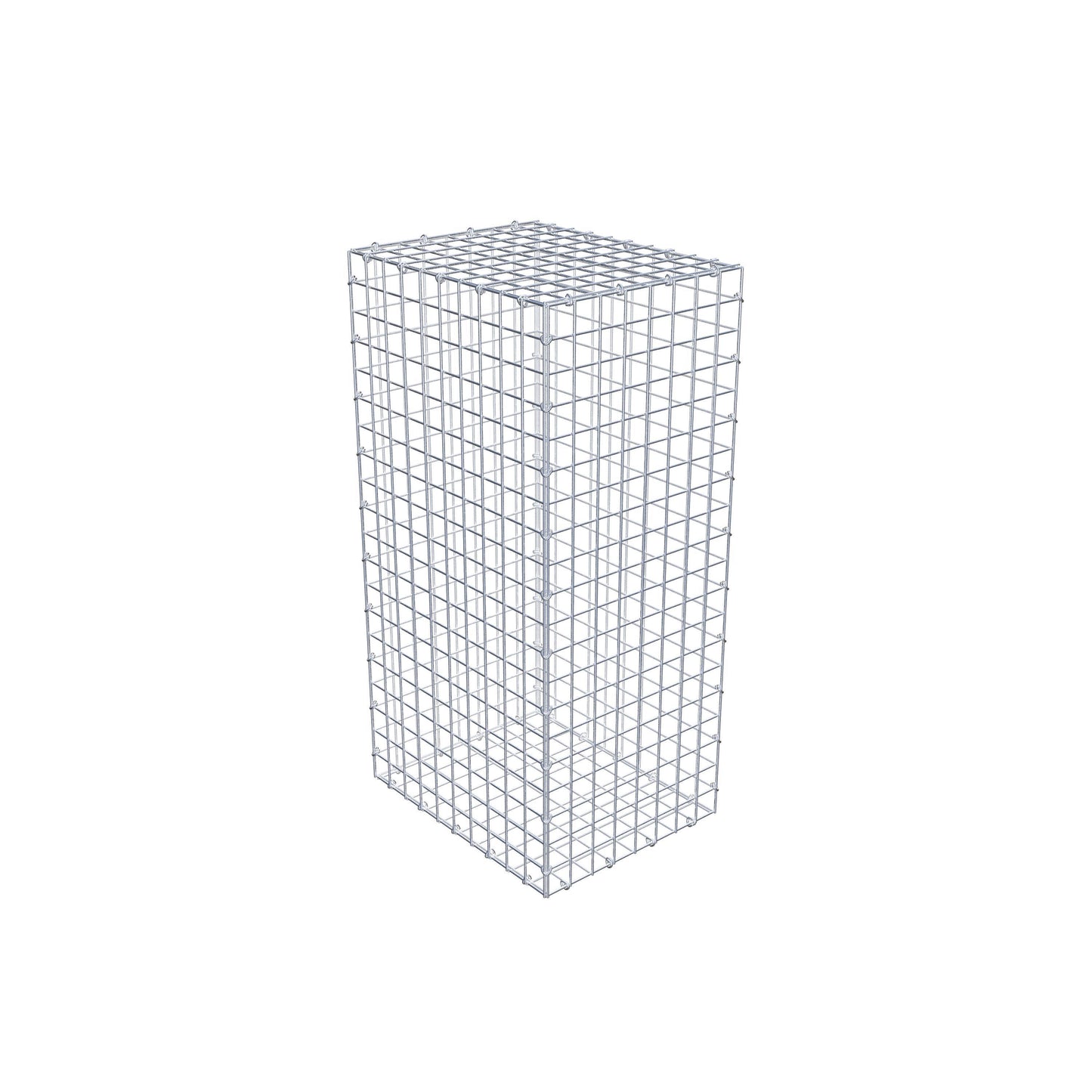 Gavión 100 cm x 50 cm x 40 cm (L x A x P), luz de malla 5 cm x 5 cm, anillo en C
