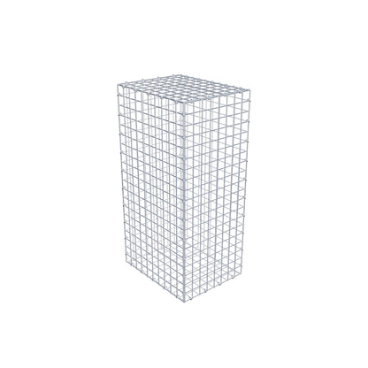 Gavión 100 cm x 50 cm x 40 cm (L x A x P), luz de malla 5 cm x 5 cm, anillo en C