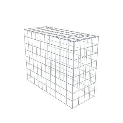 Anbaugabione Typ 4 100 cm x 80 cm x 40 cm (L x H x T), Maschenweite 10 cm x 10 cm, C-Ring