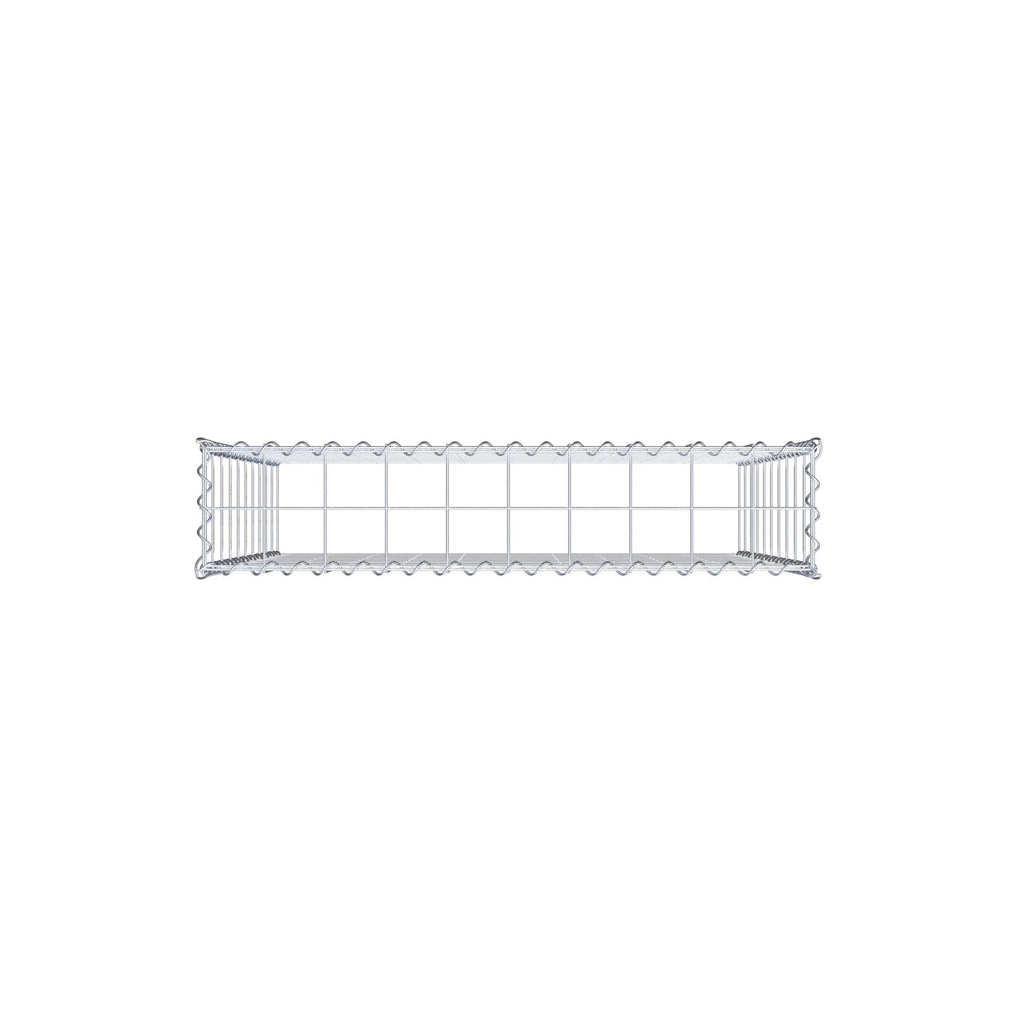 Grown-on gabion type 3 100 cm x 100 cm x 20 cm (L x H x D), mesh size 10 cm x 10 cm, spiral