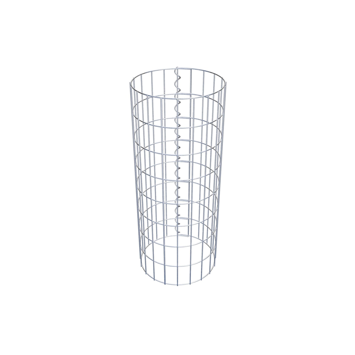 Colonne de gabion ronde 32 cm de diamètre, 80 cm de hauteur, maille 5 cm x 10 cm
