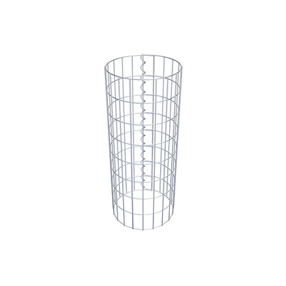 Colonne de gabion ronde 32 cm de diamètre, 80 cm de hauteur, maille 5 cm x 10 cm