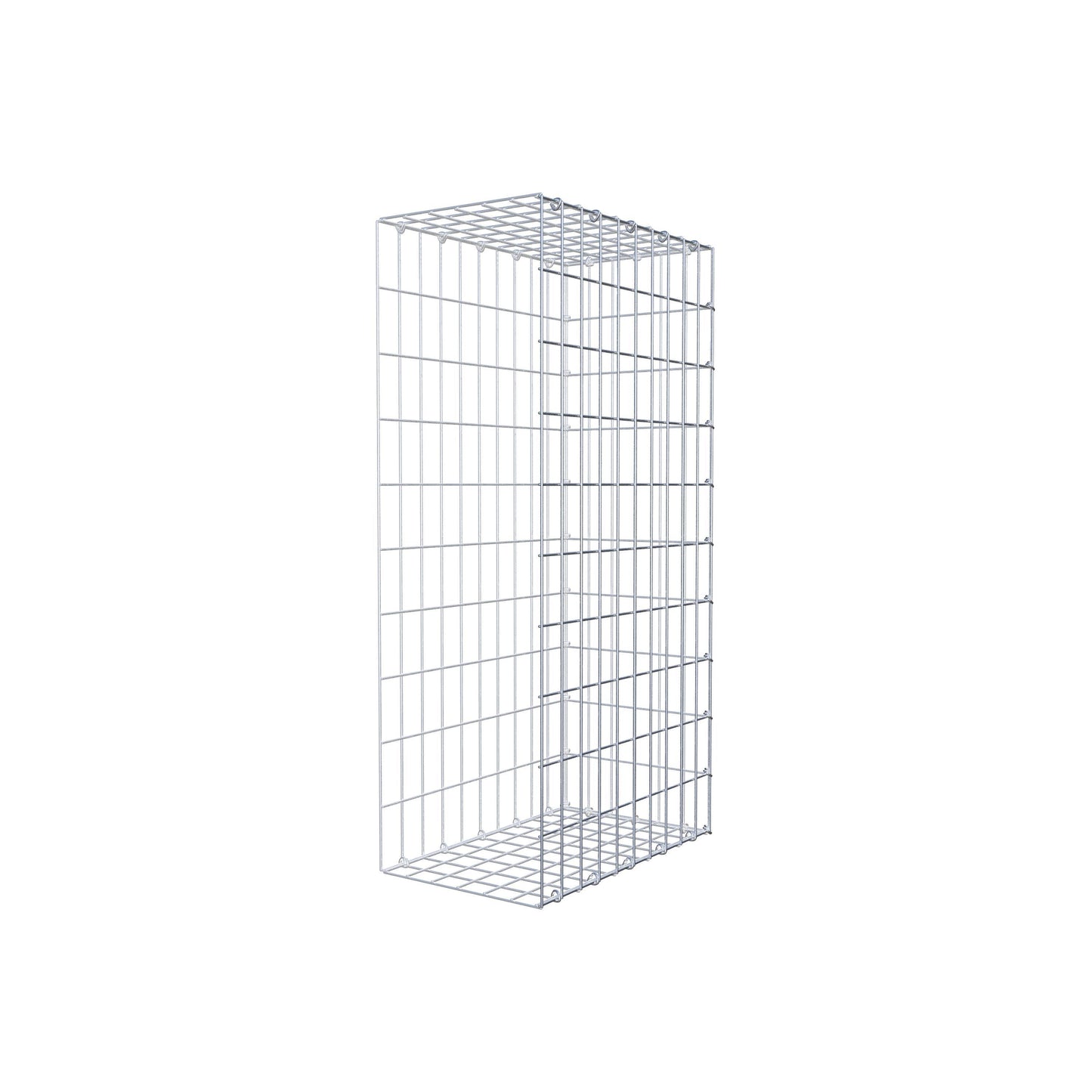 Mounted gabion type 2 100 cm x 50 cm x 30 cm, mesh size 5 cm x 10 cm, C-ring