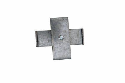 Verbindungslaschen-Set (2-teilig + Schraube) - Verzinktes Stahlblech für Gittermatten & Dekogitter