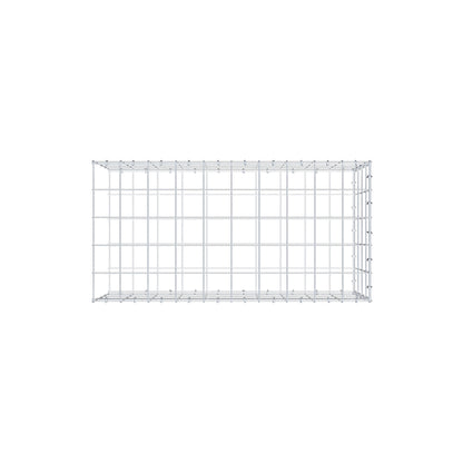 Mounted gabion type 2 100 cm x 40 cm x 50 cm (L x H x D), mesh size 10 cm x 10 cm, C-ring