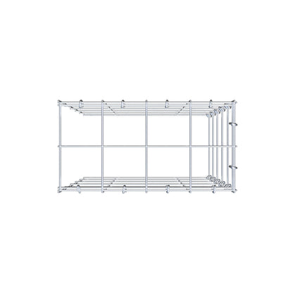 Anbaugabione Typ 4 50 cm x 40 cm x 20 cm (L x H x T), Maschenweite 10 cm x 10 cm, C-Ring