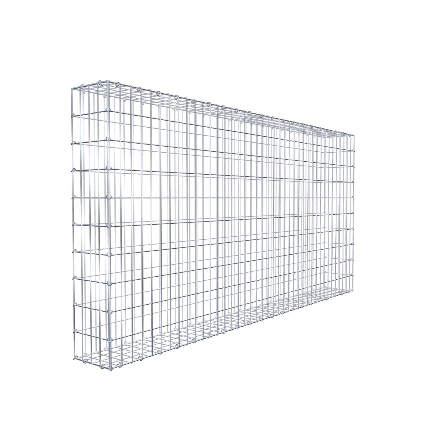 Gavión 200 cm x 100 cm x 20 cm (L x A x P), luz de malla 5 cm x 10 cm, anillo en C